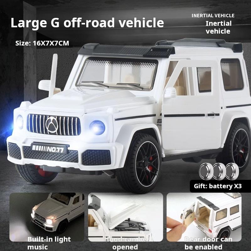 1/32 Scale Simulation BENZ G Plastic Car Toy Car Model Luminous Inertia Toy Die Casting Car Model Children Toy New Year Gift