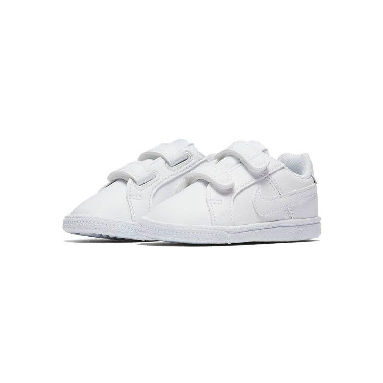 Nike Court Royale Casual Low top Skateboard Shoes White Infant And Toddler 833537-102
