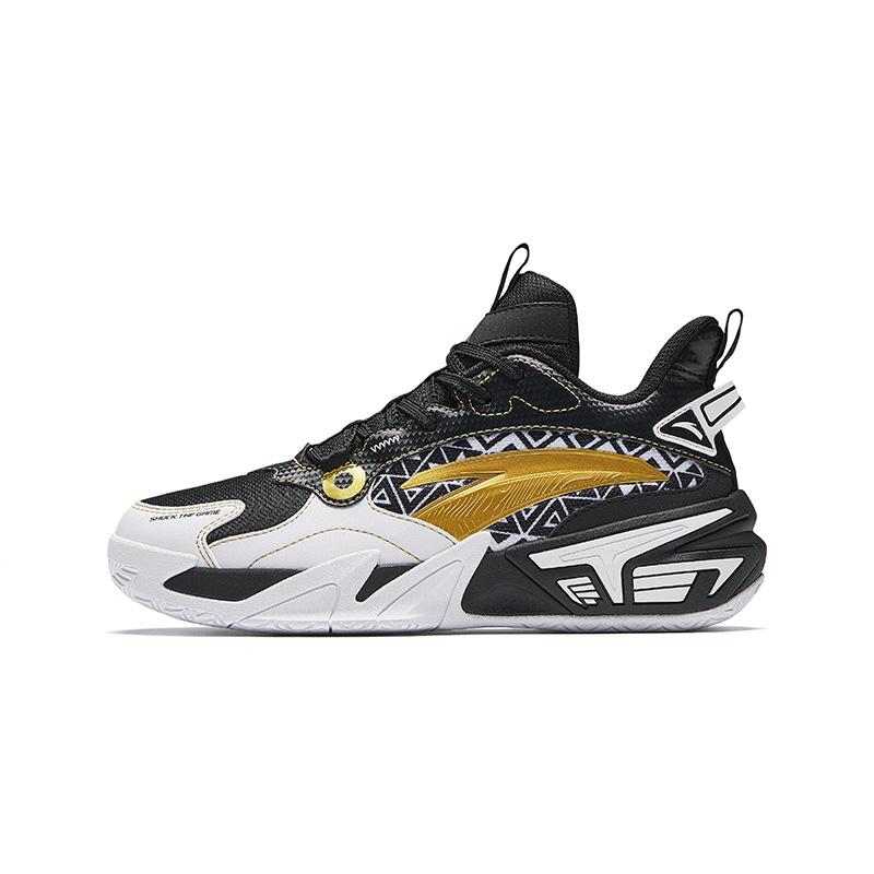 Anta Kids Dominant Synthetic Leather Fabric Trendy Fashion Non-Slip Wear-Resistant Breathable Low-Top Kids Basketball Shoes Men sneaker A12511106-3