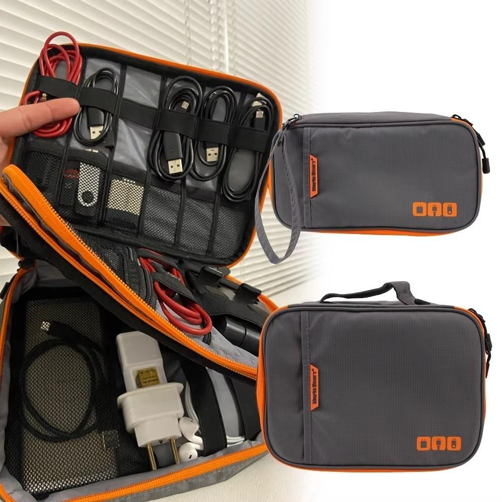 Multifunctional Travel Cable Organizer Bag Large Capacity Data Cable Storage Tool