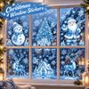 Santa Claus Christmas Tree Christmas Wall Sticker Christmas Static Window Stickers  Festive Decor