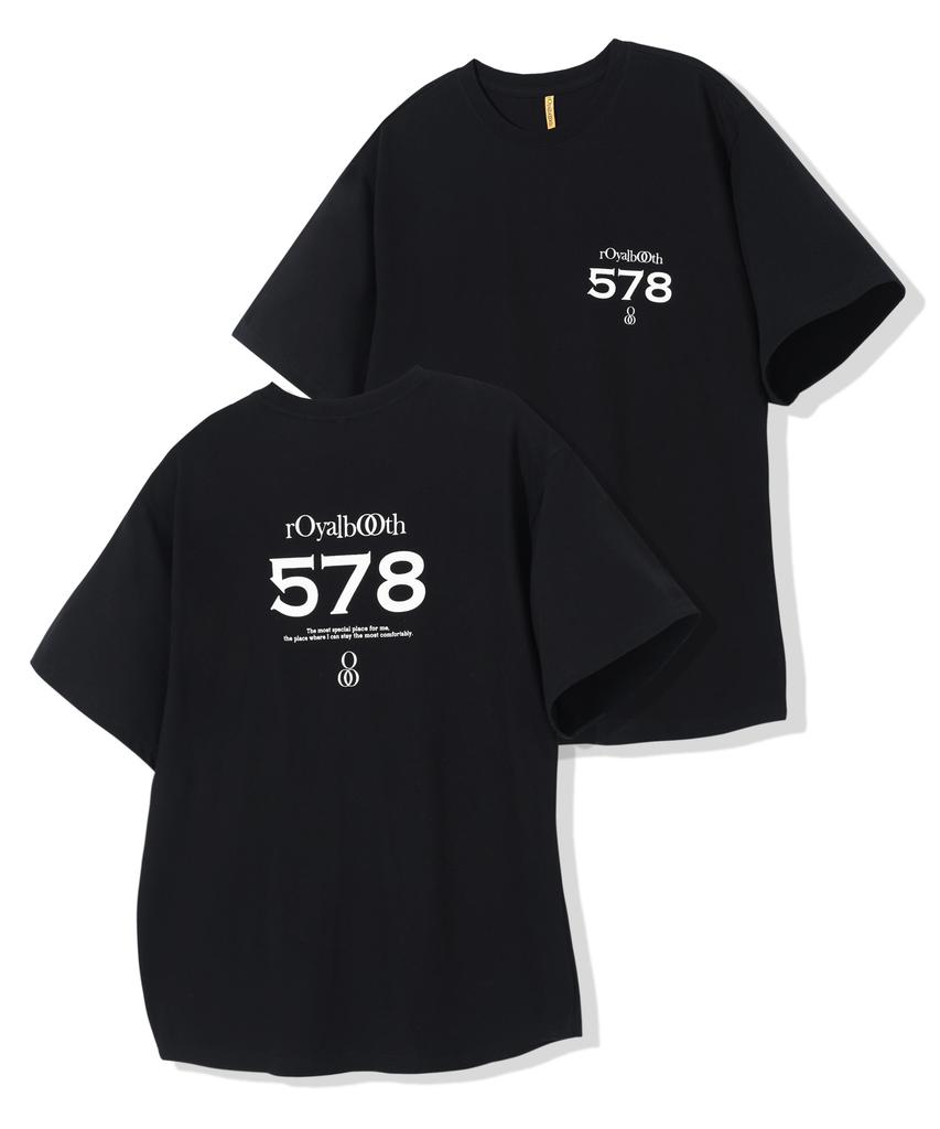 Loyalbuseu Royal Number 578 Short Sleeve T-Shirt [Black]