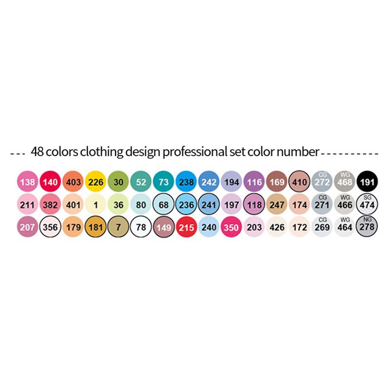 Finecolour EF103 Alcohol Based Art Markers With Bag 12/24/36/48/60/72/240 Colors Oily Soft Double-Headed Marker Pen Professional