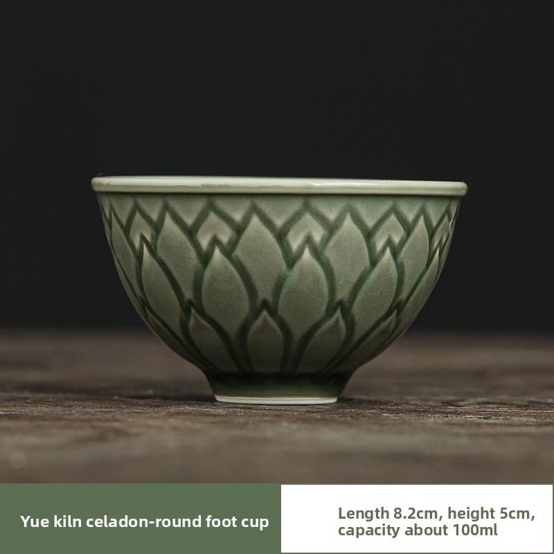 100ml Lotus Petal Teacup Aesthetic Tea Bowl Beautiful Tea Cup Tea-tasting Meditation Cup Jianzhan Master Cups