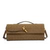 Autumn and Winter New Matte Hand-woven Hand-held Dinner Bag Fashion Lock Bag Messenger Bag Fashion