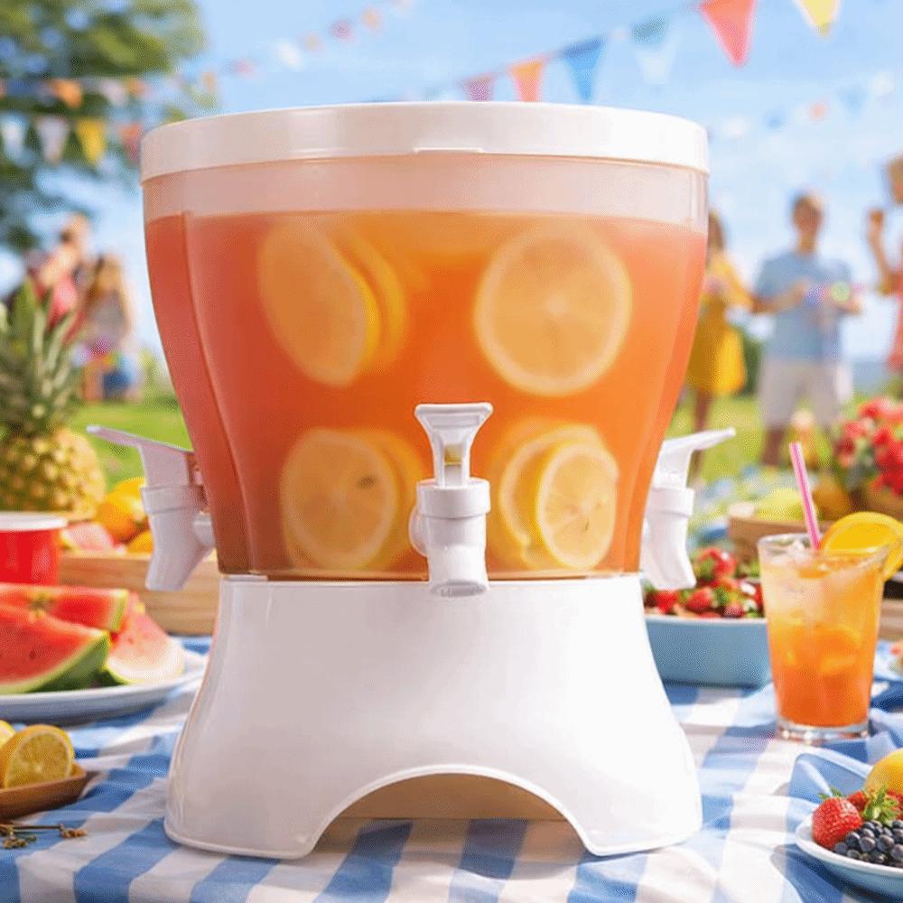 with Faucet Drink Kettle 3 Compartment Water Jug Multifunctional Cold Water Bucket  Bar