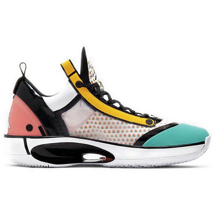 Guo Ailun X Air Jordan 34 Low Pop Art Men Sneakers Multi-Color CZ7748-100