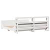 Solid Wood Bed without Mattress White 180x200 cm Pine Wood