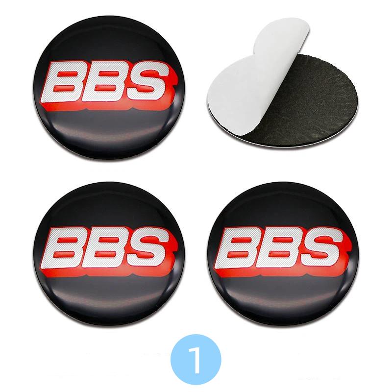 4pcs 56/60/65/70mm BBS Modified Badge Car Wheel Center Hub Caps Stickers Accessories