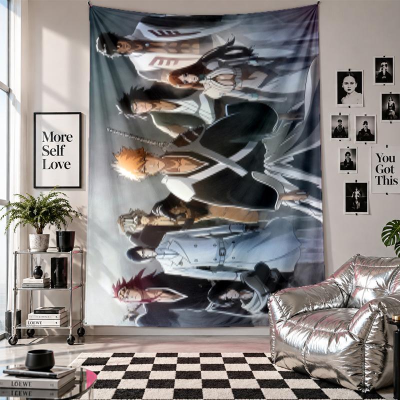 Wall TapestryBleach anime Art Hanging Cloth Decorative Background Cover for Room Decoration