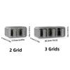 Horizontal and Vertical Dual-purpose Three-grid Seasoning Box Wall-mounted Kitchen Seasoning Spice Jar Seasoning Storage Box Set