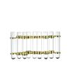 Dulton Link Tube Base, Gold, Test Tube Glass Vase for Flowers, Height 150mm, Width 65-310mm, Depth 35mm, CH03-V76GD