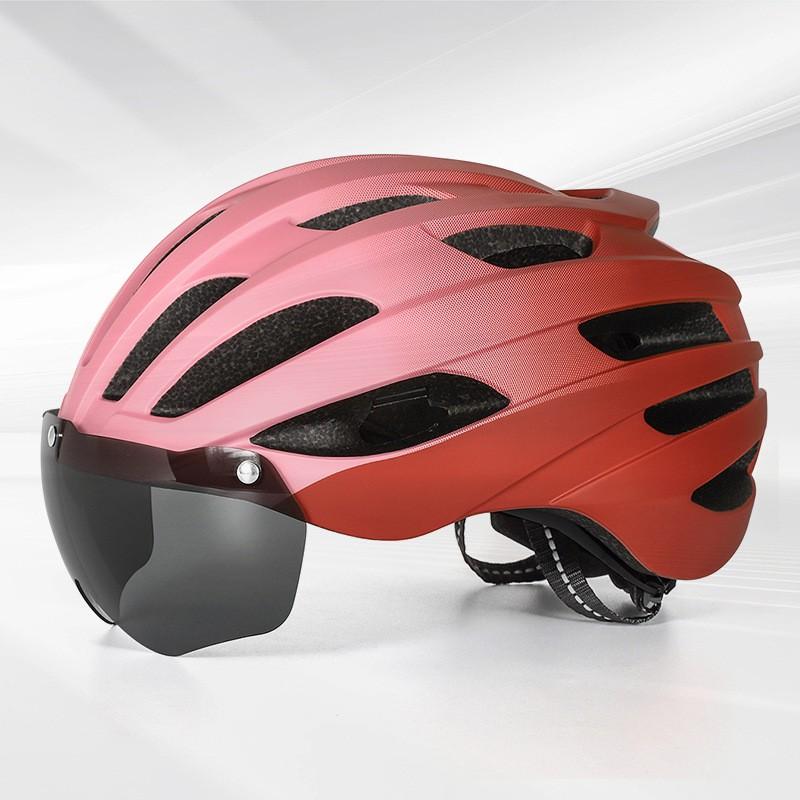 2026 Adult Road Bike Helmet Gradient Color Cycling With Optional Rechargeable Tail Light