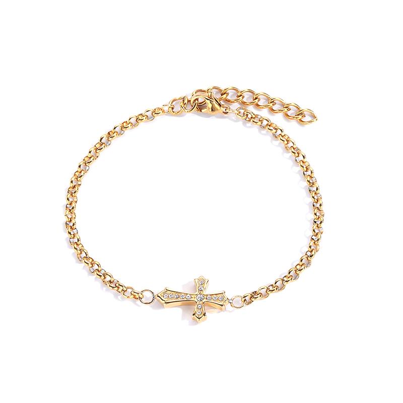 Personalized Retro Cross Couple Bracelet For Women Men Simple Adjustable Bracelets Couple Jewelry Gifts