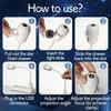 2-in-1 Starry Sky Projection Night Light Combines the features of a starry sky chandelier with USB Portable Mini Projector Suitable for bedroom and