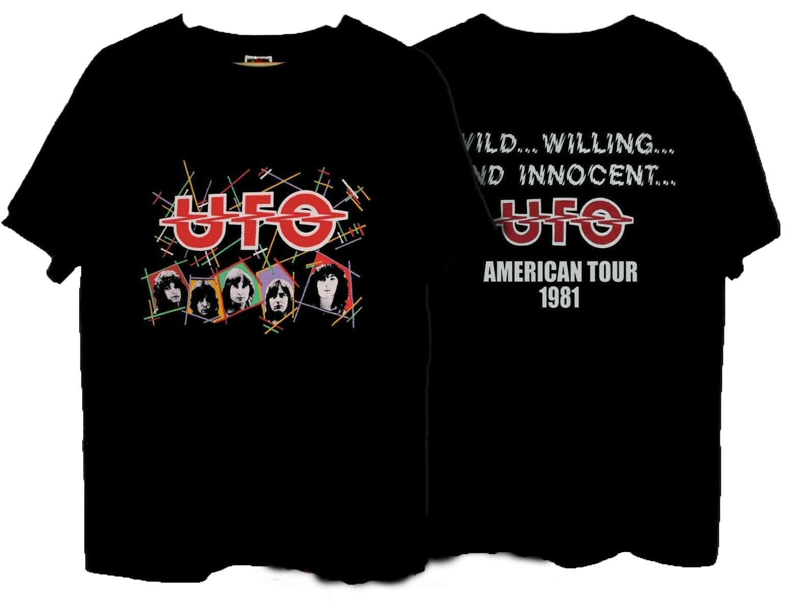 Ufo Vintage Tour Tee 1979 Band Heavy Metal Tshirt S-5Xl S