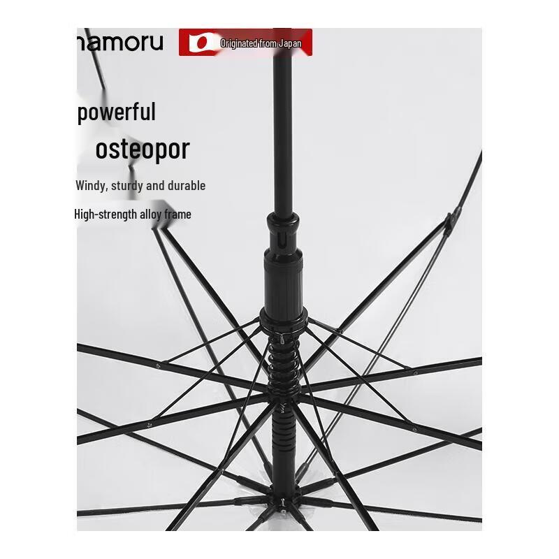 MAMORU Transparent Long Handle Couple Umbrella