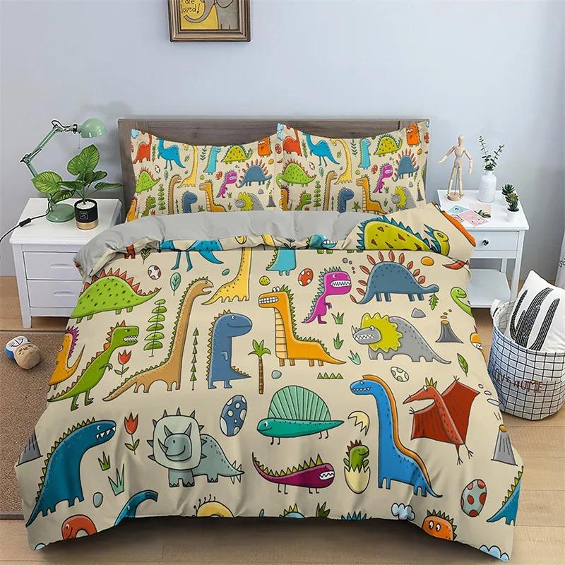 Cute Cat Bedding Set 2-3Pcs Bedroom Quilt Cover Set Single Double Size Polyester Duvet Cover Pillowcase for Adult Boy Girl