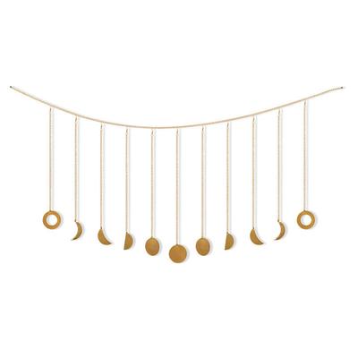 Moon Phase Garland Hanging Moon Phase Decoration Lunar Wall Ornaments