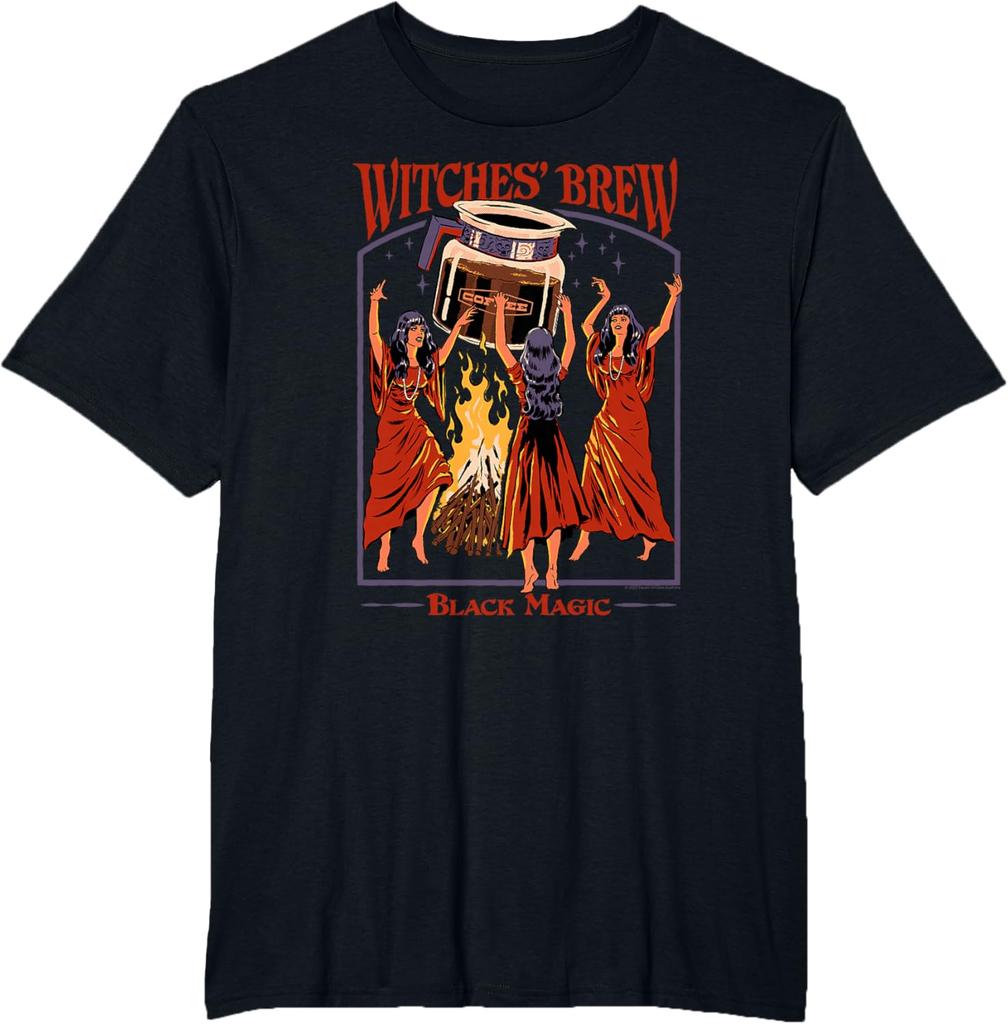 Witches Brew Magic Coffee Retro Dark Humor TShirt New SpringSummer Arrivals Regular Fit Casual