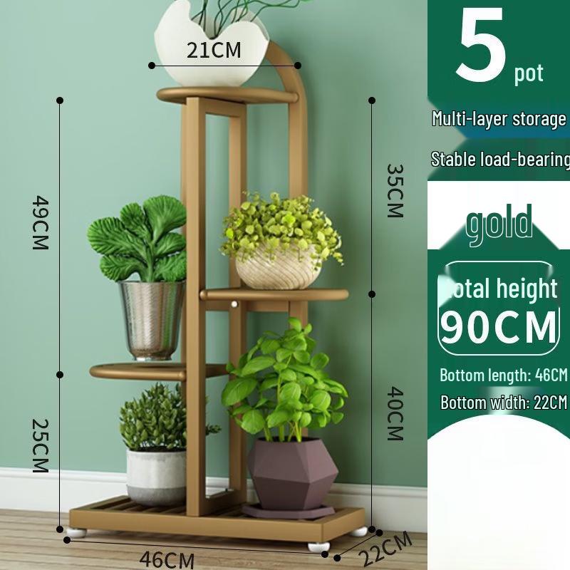 Wrought Iron Floor Flower Stand
