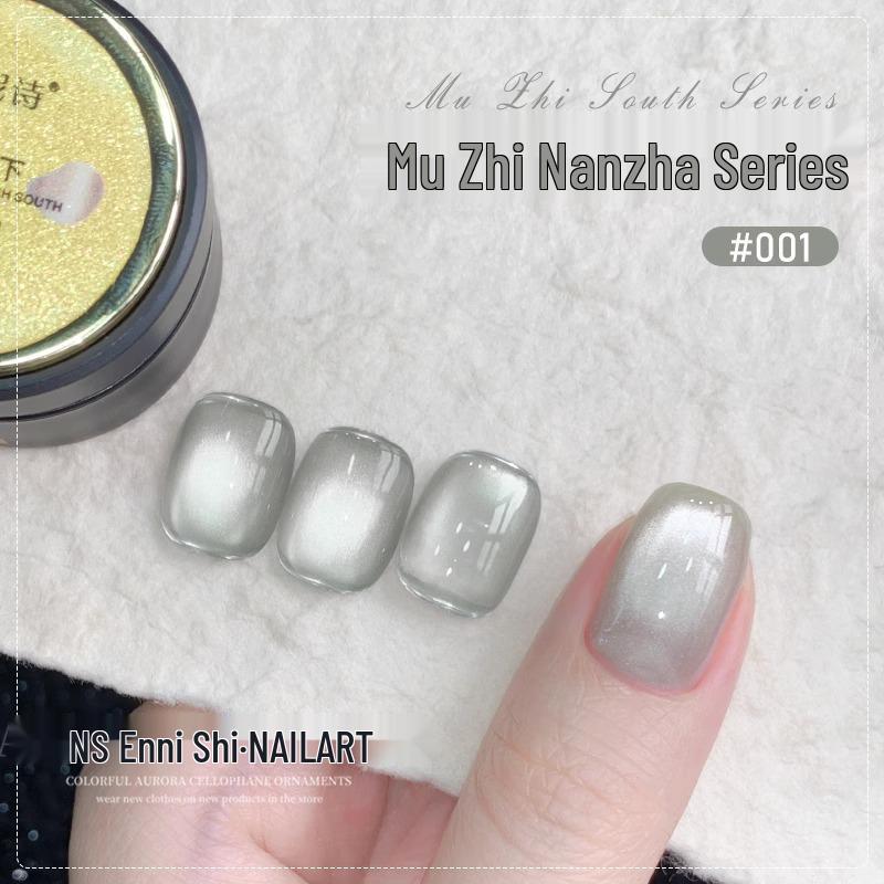 

Enniessmouzhi Southwards Porcelain White Cat Eye Gel Polish Set for Salons