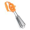 Egg Beater Stainless Steel Plastic Hand Crank Autorotation Effort Saving Manual Hand Mixer for Home Kitchen Cooking