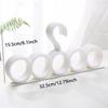 2pcs Multi Functional Circular Hanger, Scarf, Scarf, Tie, Belt Storage Hanger, Home Wardrobe Hook Hanger.
