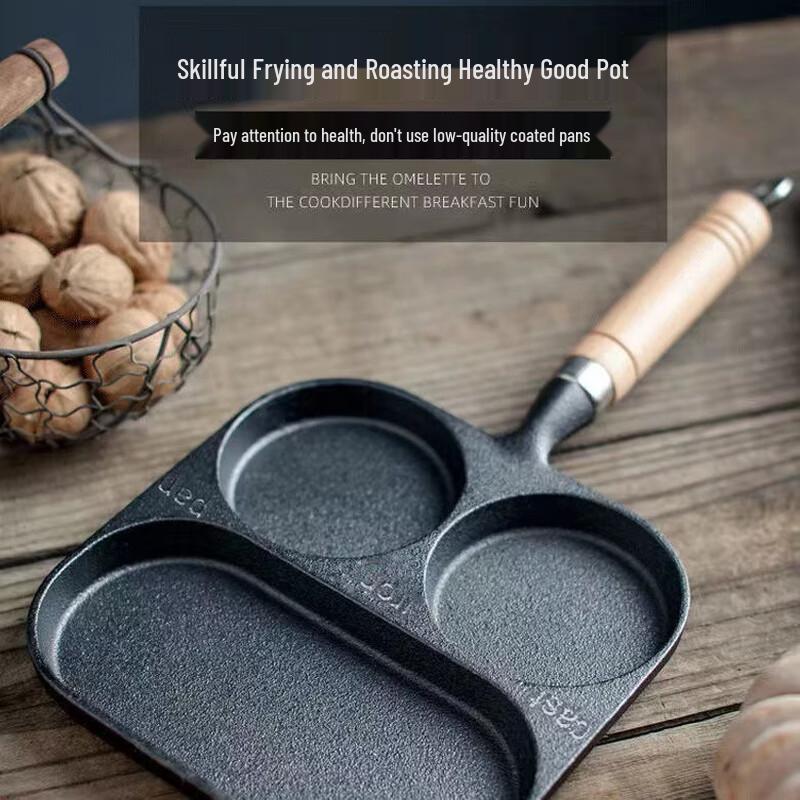 Zhi Shi 3-in-1 Multi-functional Cast Iron Frying Pan
