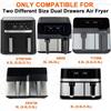 Silicone Air Fryers Liner with Heat Resistant Mitts Reusable Air Fryers Accessories Air Fryers Liner with Baking Rack