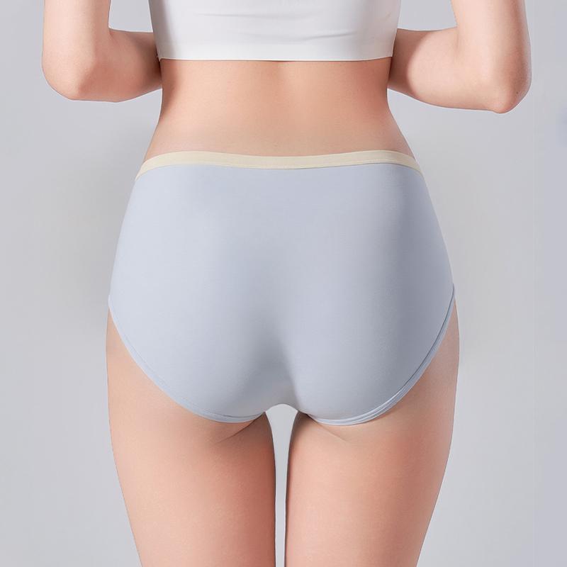 6Pcs Women Cotton Panties Sexy Underwear Girls Briefs Solid Panty Breathable Plus Size 3XL Underpants Mid-Waist Female Lingerie