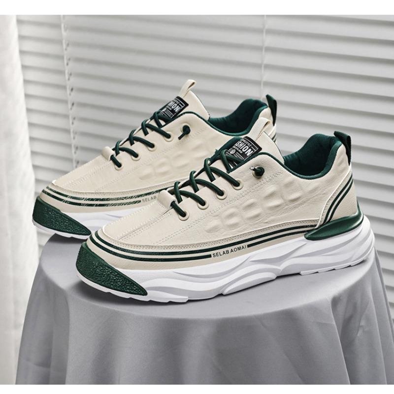 Trendy Men's Chunky Sneakers New Style Breathable Wear-resistant Sports Shoes Men's Outdoor Casual Flat Shoes Tenis Masculino