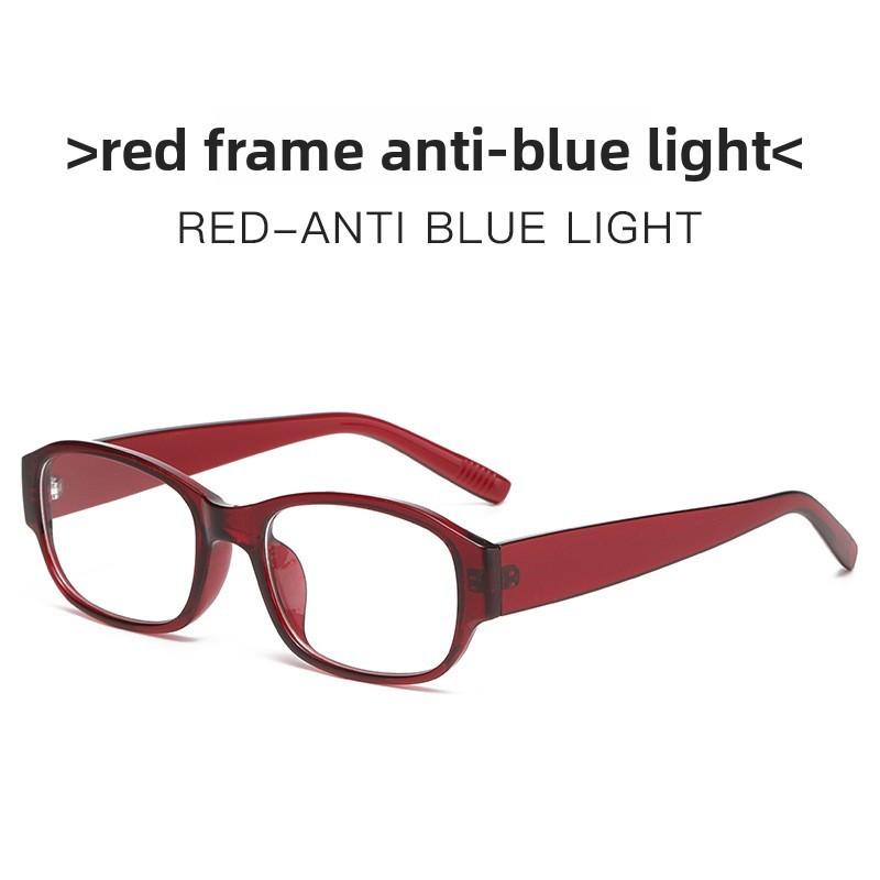 Red Fashion Eyewear For Women With Antiblue Light And Nosed Sight Correction Red Blue Light