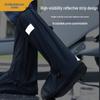 Unisex PVC Waterproof Non-Slip High-Top Rain Boots: Durable, Thickened, Wear-Resistant Shoe Covers for Rainy Days