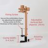 360 Degree Rotation Embroidery Frame Lap Stand Beech Wood Cross Stitch Rack  Desktop Use