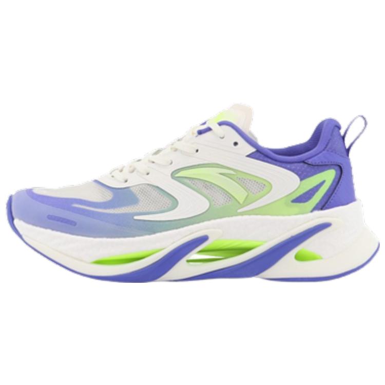 

New Anta Cushioned Slip-Resistant Abrasion-Resistant Low-Top Running Shoes Men s White Purple Green 112225596-5 41