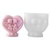 Reusable Angel Heart Silicone Mold For Handmade Soap Making Art Projects Chocolate Molding Home Decoration