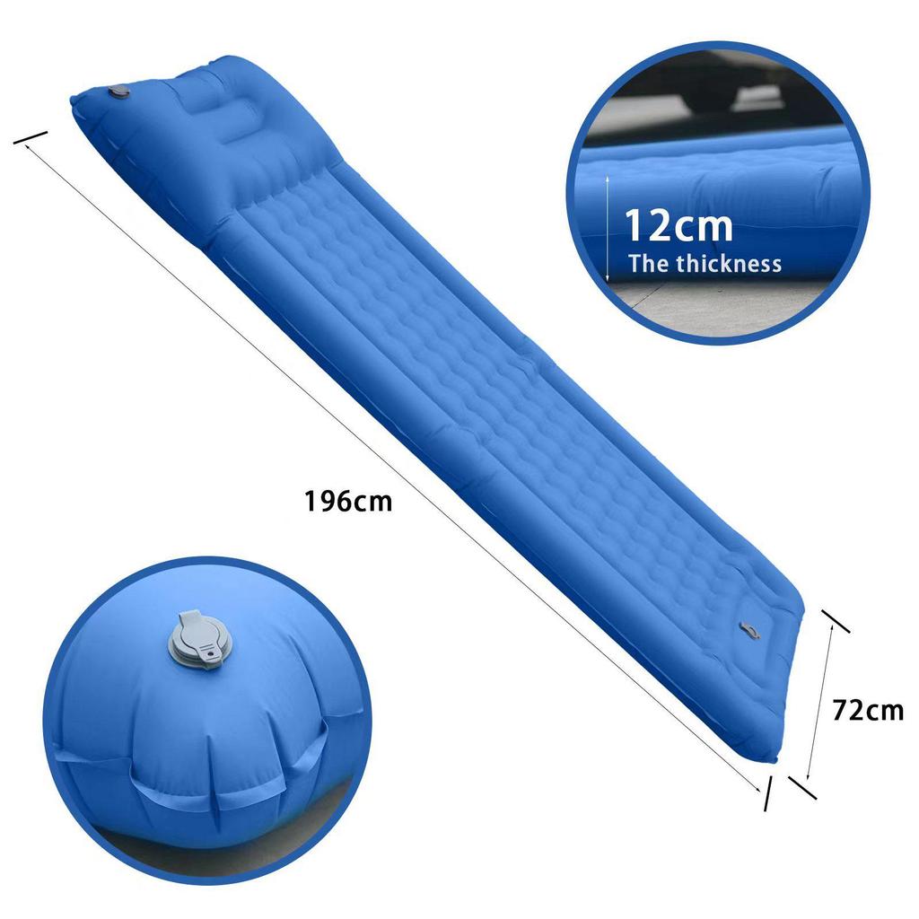 Inflatable Camping Mattress - Pull-Strap Style Tent Sleeping Pad