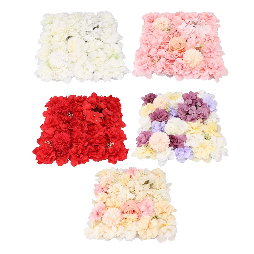 Künstliche Blumenwandpaneele Simulation Seidenrose Blumenwanddeko für Hochzeitsfeier Bühne Hintergrun