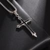 Fashion Retro Versatile Cross Men's Trendy Simple Jewelry Pendant Necklace