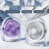USB Rechargeable Mini Wireless Desktop Fan: Compact Electric Fan for Dorms & Offices