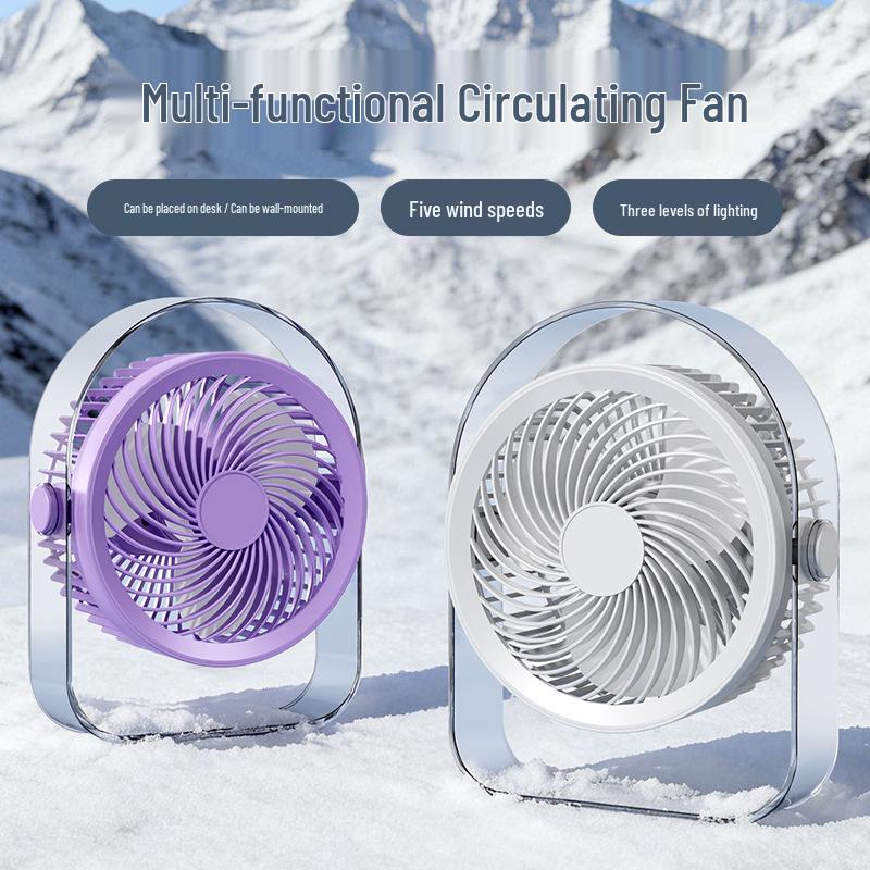 USB Rechargeable Mini Wireless Desktop Fan: Compact Electric Fan for Dorms & Offices