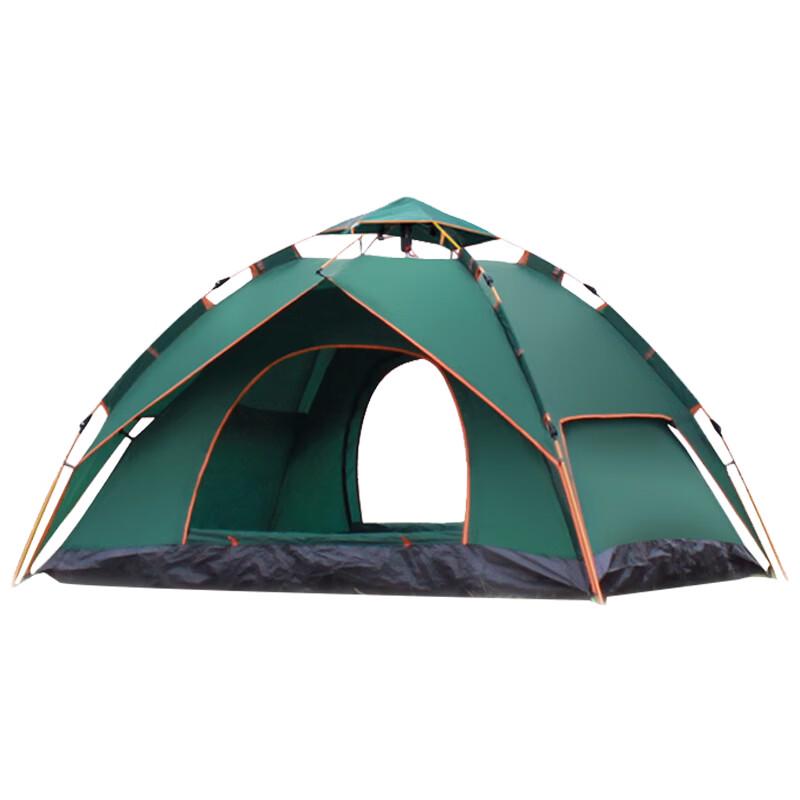 Tri-polar 3-4 Person Quick Setup Double-Layer Camping Tent