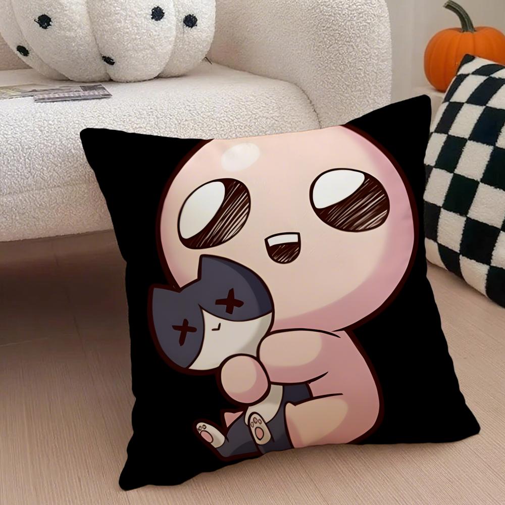 Casual GameThe Binding of IsaacS Anime Cushion Cover Linen Pillow Case Soft Breathable Protective Couch Room Decoration