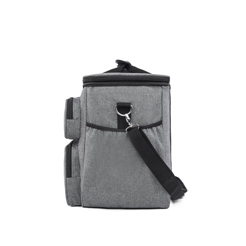 Practical Oxfords Fabric Sewing Accessories Case with Shoulder Strap Foldable Design For Handmade Craft Storage