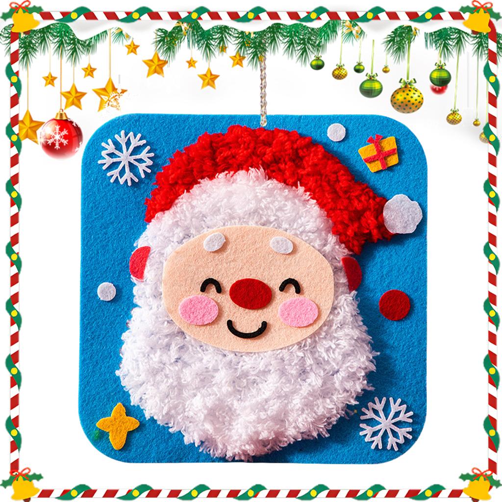 DIY Christmas Embroidery Kit Multi-Purpose Lovely Animal Embroidery  Set Xmas Felt Sewing Craft for Adults Beginners