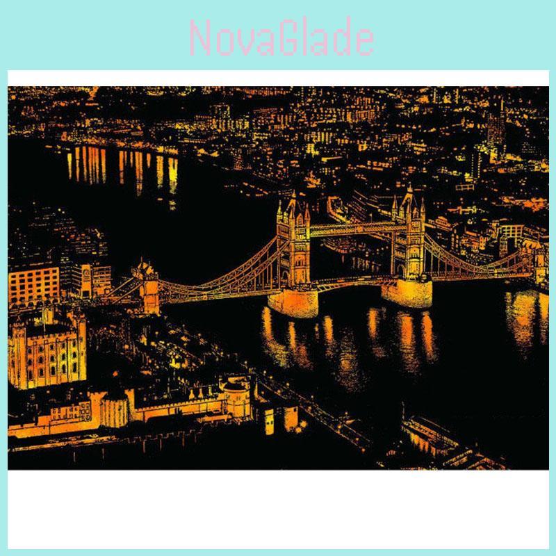 Magic Scratch Art Scratch Night View Painting Paper Board Premium Quality Educational Play Toys For All Ages