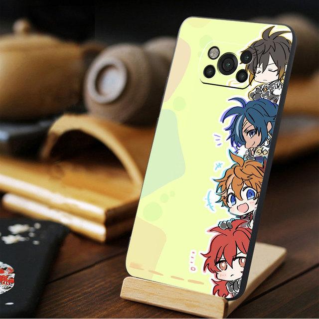 For Xiaomi Poco X4 F4 Gt M4 Pro 5g M3 9t 11t Mi 11 Lite 10t X3 Nfc F3 Note 10 Phone Case Anime Genshin Impact Capa Black