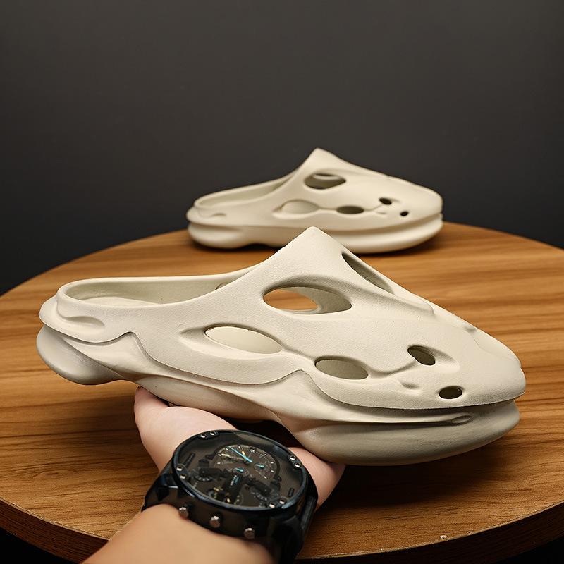 Mode 2024 Neue Herrenschuhe Leichte Weiße Sandalen Hausschuhe Leichtgewicht Freizeit Luxussandalen Innen- und Außenbereich Strandschuhe