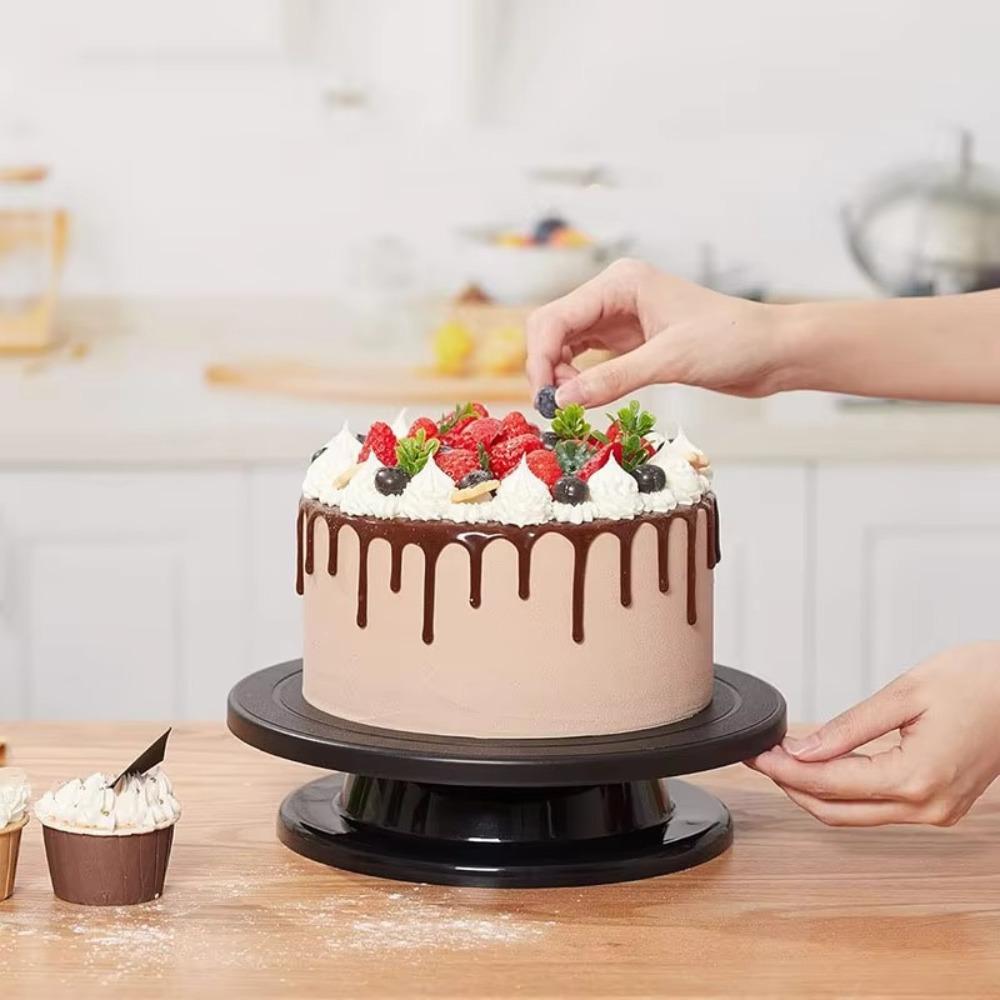 Plastic Cake Turntable Baking Tool Painting Rotate Turntable Revolving Cake Decorating Stand